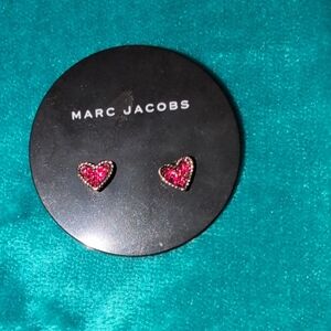 Marc Jacobs Red Heart Earrings